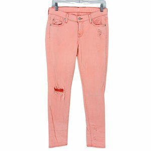 7 For All Mankind Jeans Slim Cigarette 26 Hot Pink